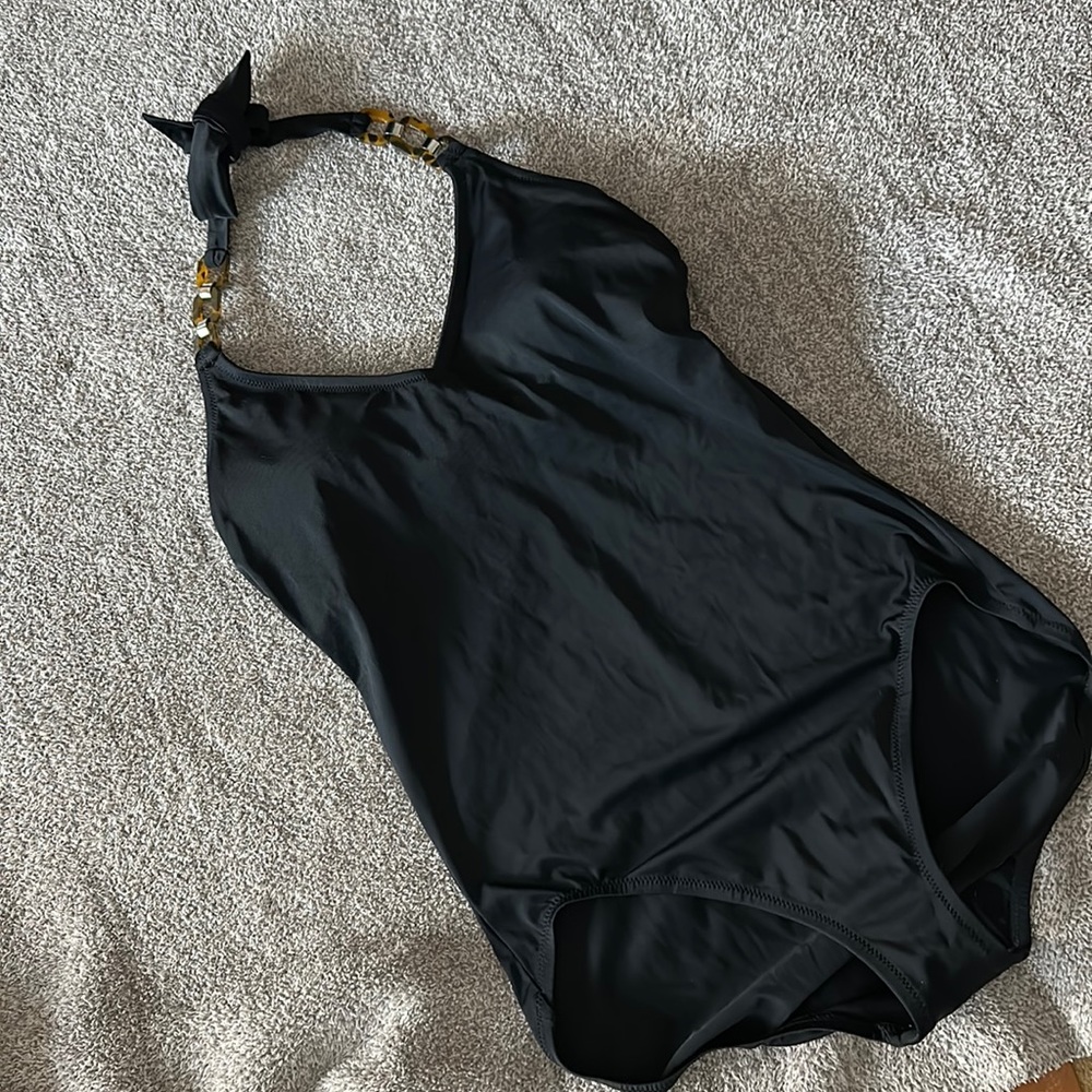 Lands end halter swimsuit